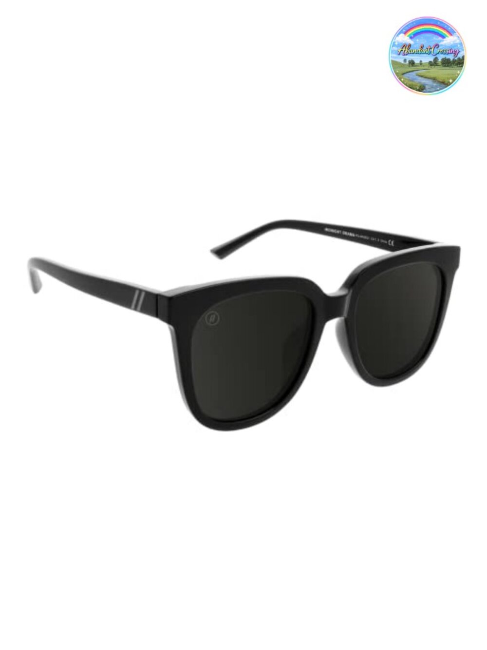 Polarized Cat Eye Sunglasses with Acetate Temples and 100% UV Protection